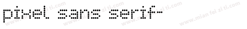 pixel sans serif字体转换